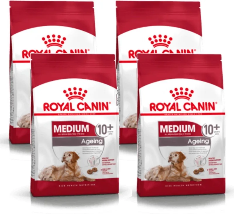 Medium Ageing 10+ - Hondenvoer - 4 x 3 kg by Royal Canin – product photo