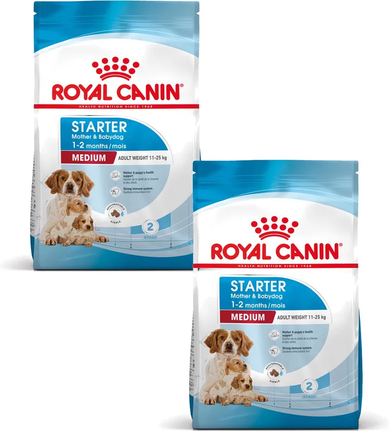 Medium Starter Mother & Babydog - Puppy-Hondenvoer - 2 x 4 kg de Royal Canin – photo produit