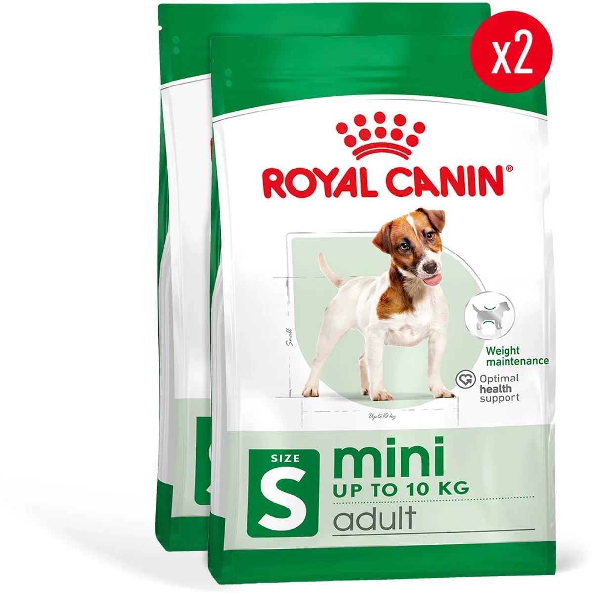 Mini Adult - 2 x 8 kg van Royal Canin – productfoto