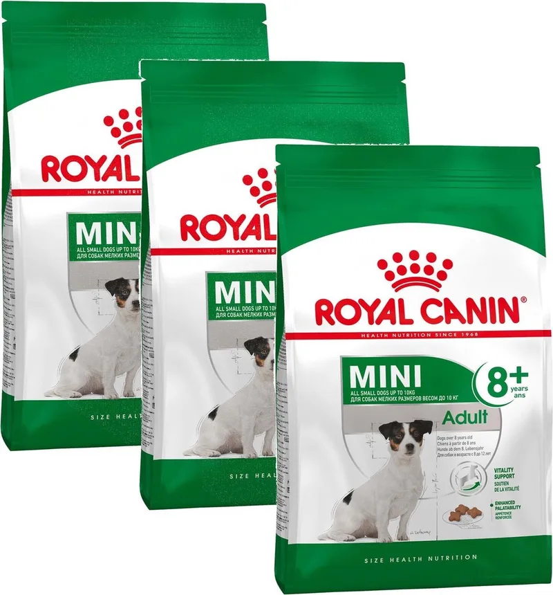 Mini Adult 8+ - Hondenvoer - 3 x 2 kg fra Royal Canin – produktbillede