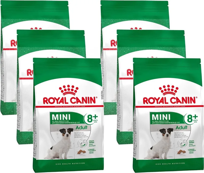 Mini Adult 8+ - Hondenvoer - 6 x 2 kg by Royal Canin – product photo
