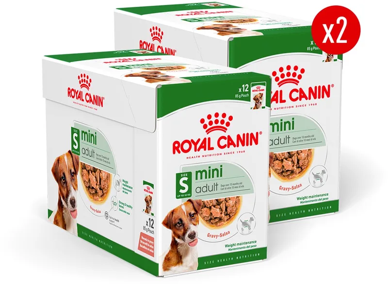 Mini Adult in Gravy - Hondenvoer - 24x85g - Volwassen klein ras by Royal Canin – product photo