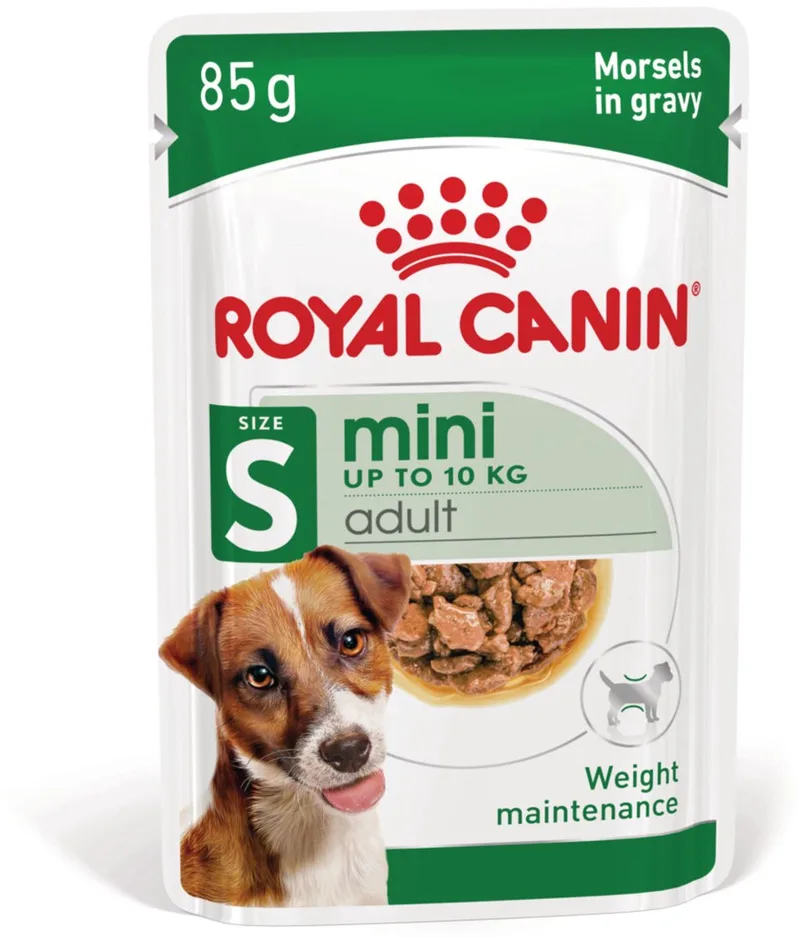 Mini Adult in Gravy - Hondenvoer - 8 x 12x85 g - Volwassen klein ras de Royal Canin – photo produit