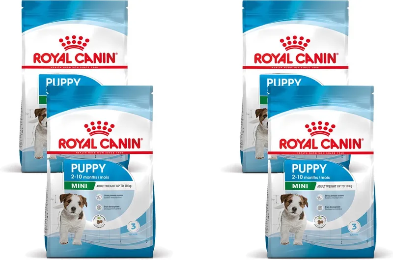 Mini - Puppy-Hondenvoer - 4 x 4 kg de Royal Canin – photo produit