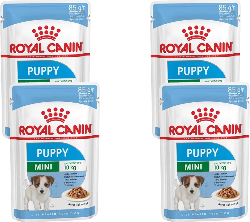 Mini Puppy Hondenvoer Nat - 48 x 85 gr von Royal Canin – Produktfoto