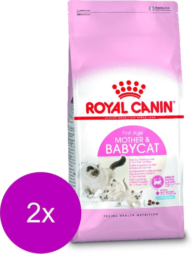 Mother & Babycat - Kitten-Kattenvoer - 2 x 4 kg de Royal Canin – photo produit