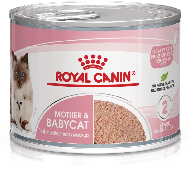 Mother & Babycat Mousse - Kattenvoer - 12x195g de Royal Canin – photo produit