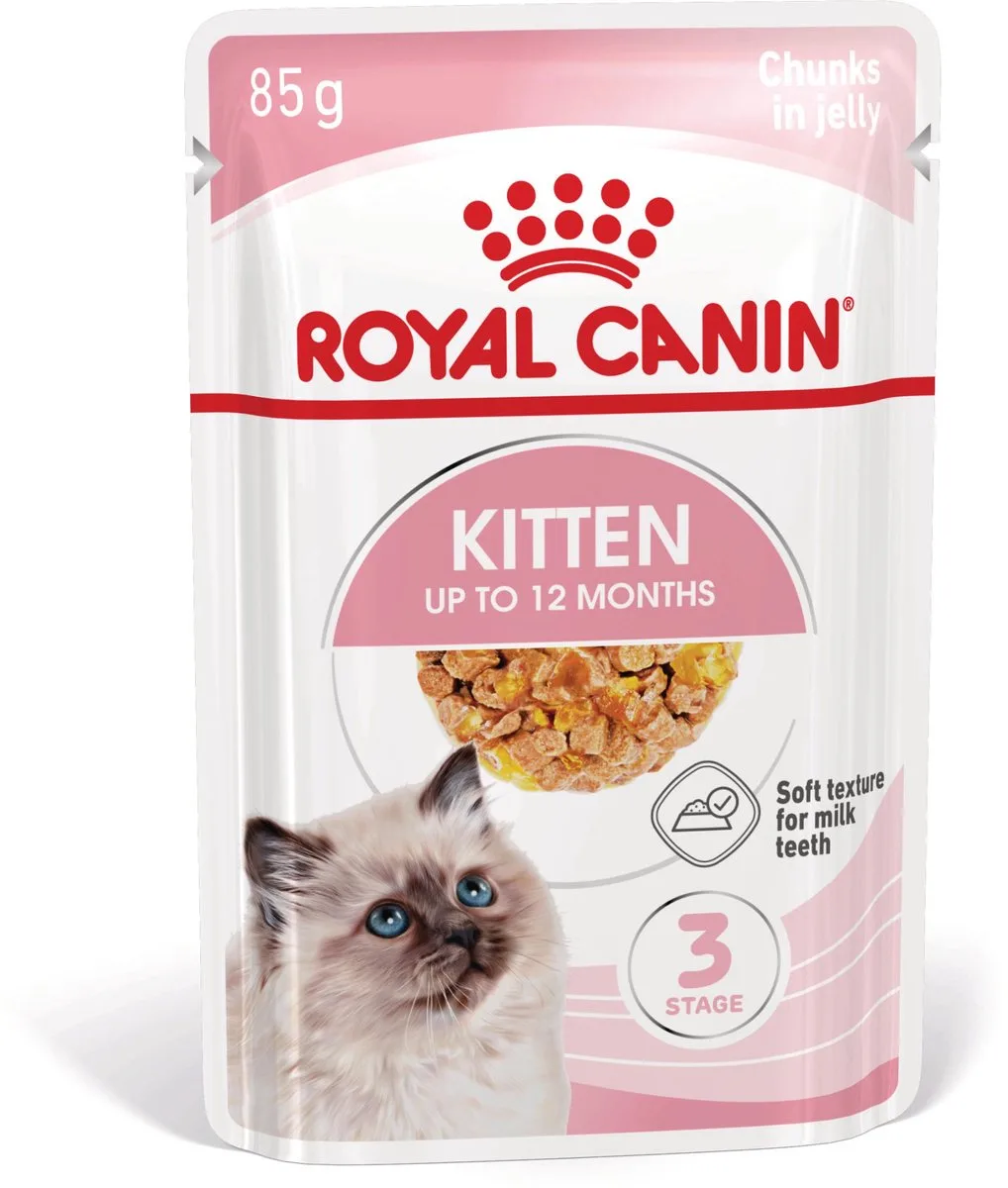 Nourriture Humide Kitten Instinctive Jelly 85 gr de Royal Canin – photo produit