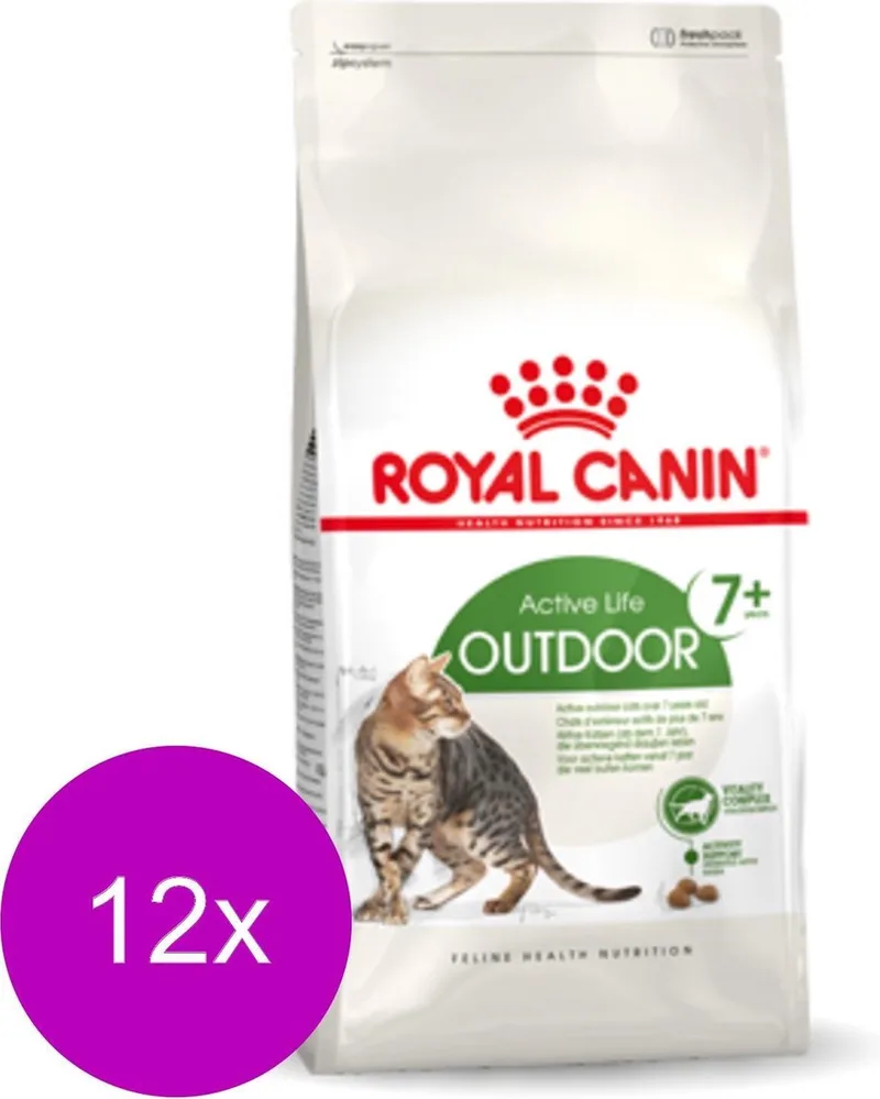 Outdoor 7+ - Kattenvoer - 12 x 400 g de Royal Canin – photo produit
