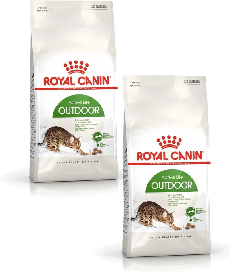 Outdoor - Kattenvoer - 2 x 10+2 kg Bonusbag by Royal Canin – product photo