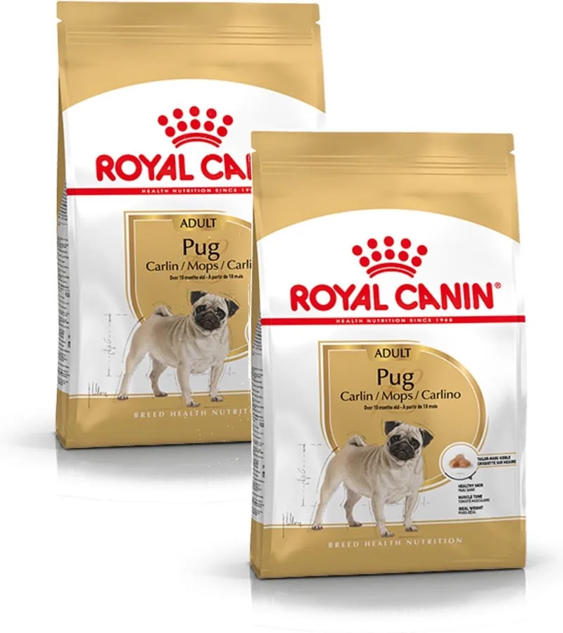 Pug (Mopshond) Adult - Hondenvoer - 2 x 3 kg de Royal Canin – photo produit