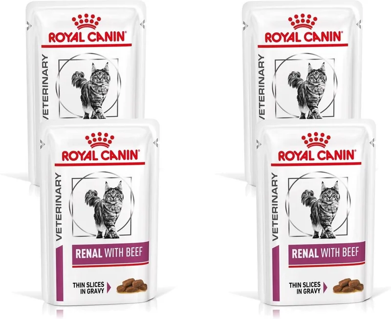Renal Beef Wet - Kattenvoer - 4 x 12x85 g by Royal Canin – product photo