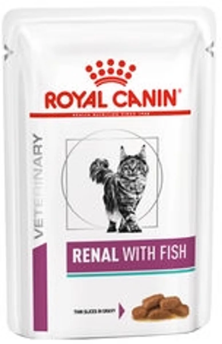 Renal Kat - zakjes 48 x 85 g vis van Royal Canin – productfoto