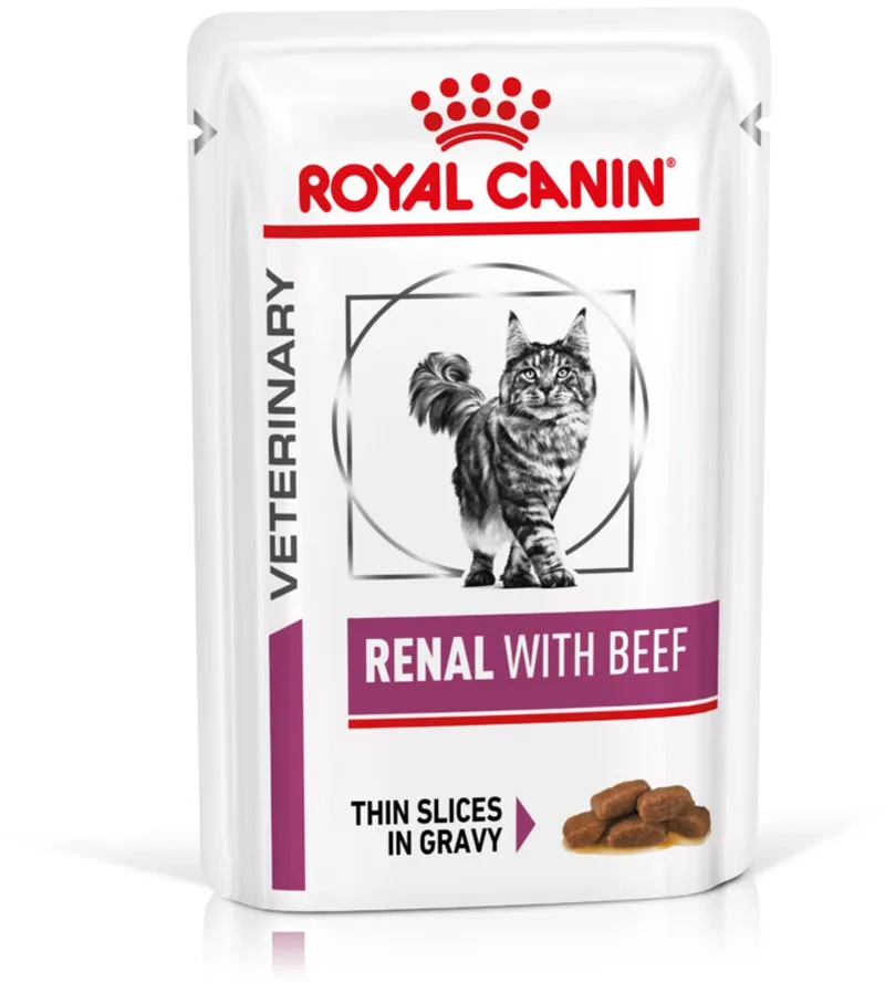 Renal Rundvlees - Kattenvoer - 4 X 12 X 85 g von Royal Canin – Produktfoto