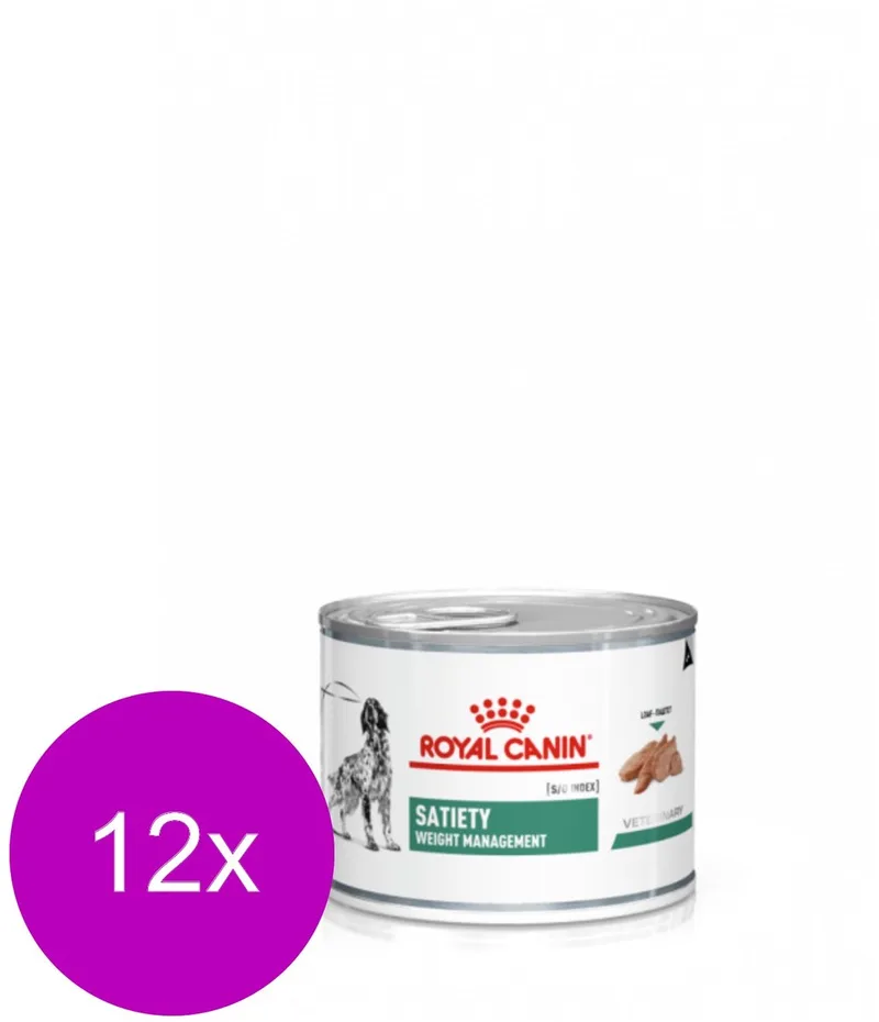 Satiety Weight Management Wet - Hondenvoer - 12 x 195 g de Royal Canin – photo produit