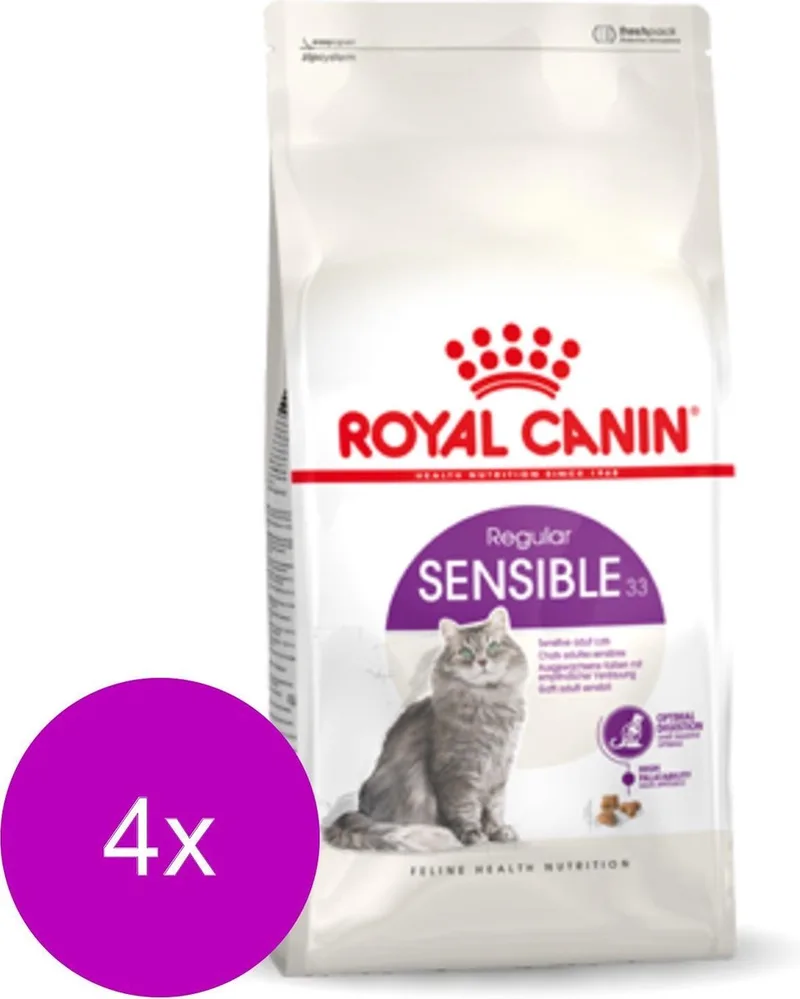 Sensible 33 - Kattenvoer - 4 x 4 kg by Royal Canin – product photo