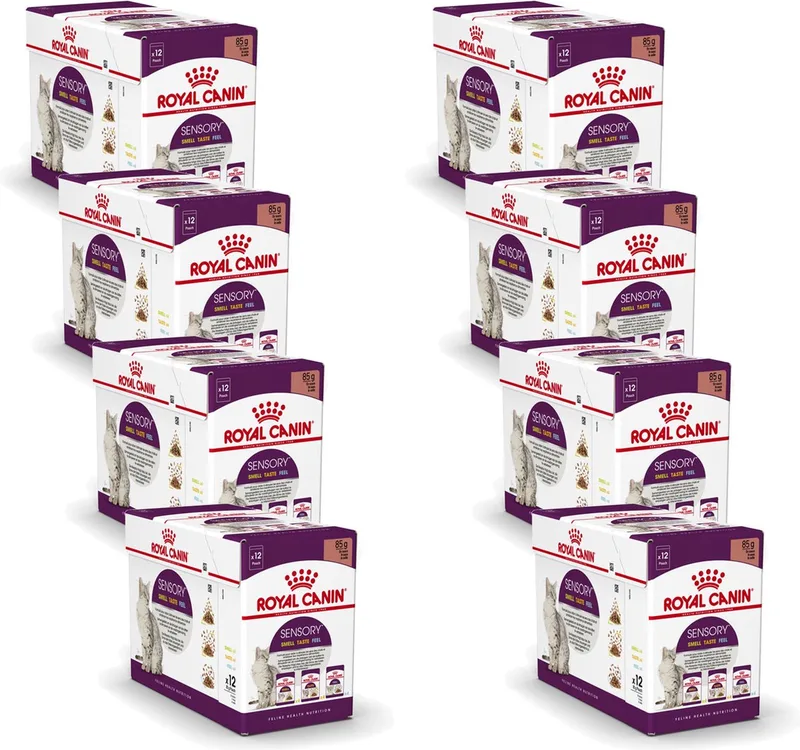 Sensory Multipack Mix - In Gravy - Kattenvoer - 8 x 12x85 g de Royal Canin – photo produit