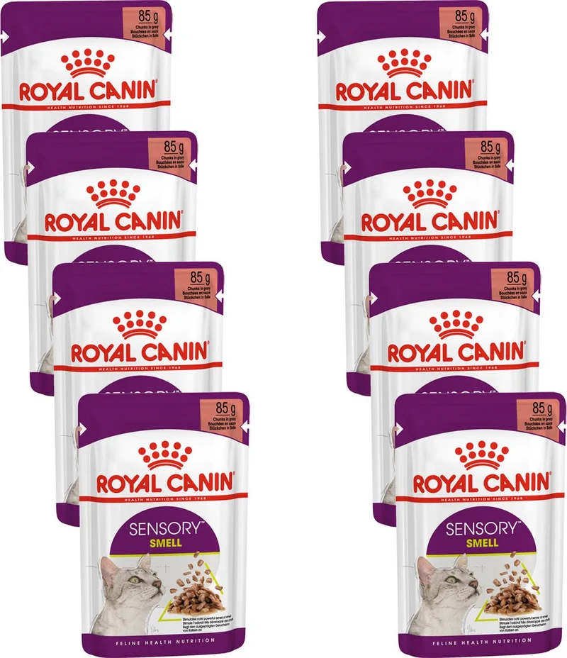 Sensory Multipack Smell - In Gravy - Kattenvoer - 8 x 12x85 g by Royal Canin – product photo