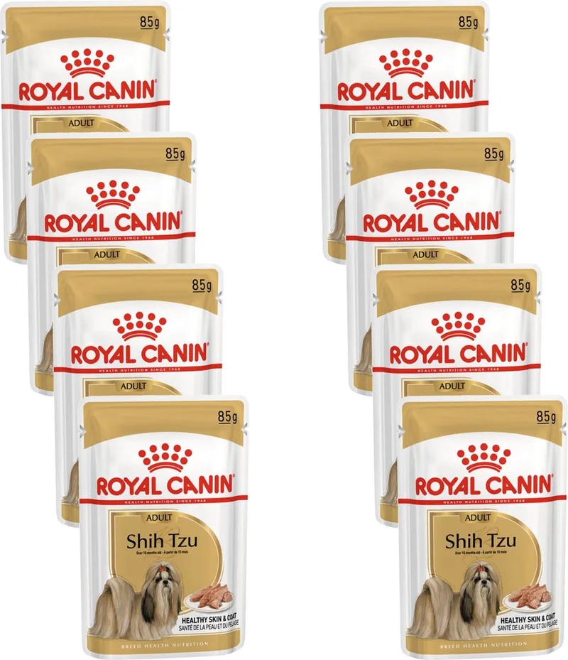 Shih Tzu Adult Natvoer - Hondenvoer - 8 x 12x85 g by Royal Canin – product photo