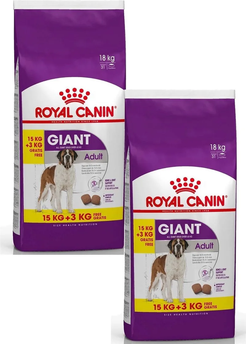Shn Giant Adult - Hondenvoer - 2 x 18 kg by Royal Canin – product photo