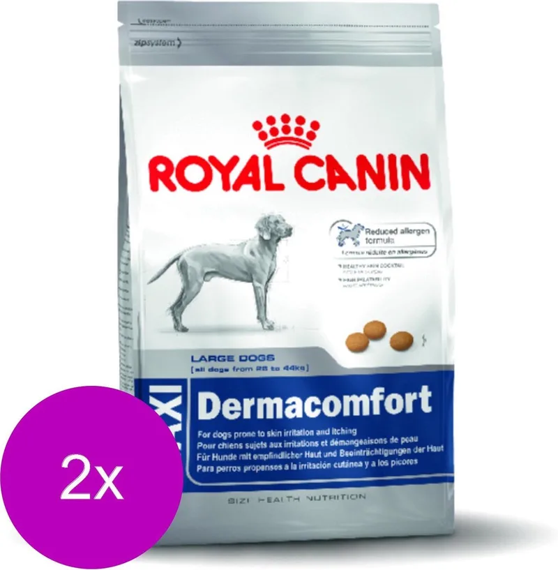 Shn Maxi Dermacomfort - Hondenvoer - 2 x 12 kg fra Royal Canin – produktbillede