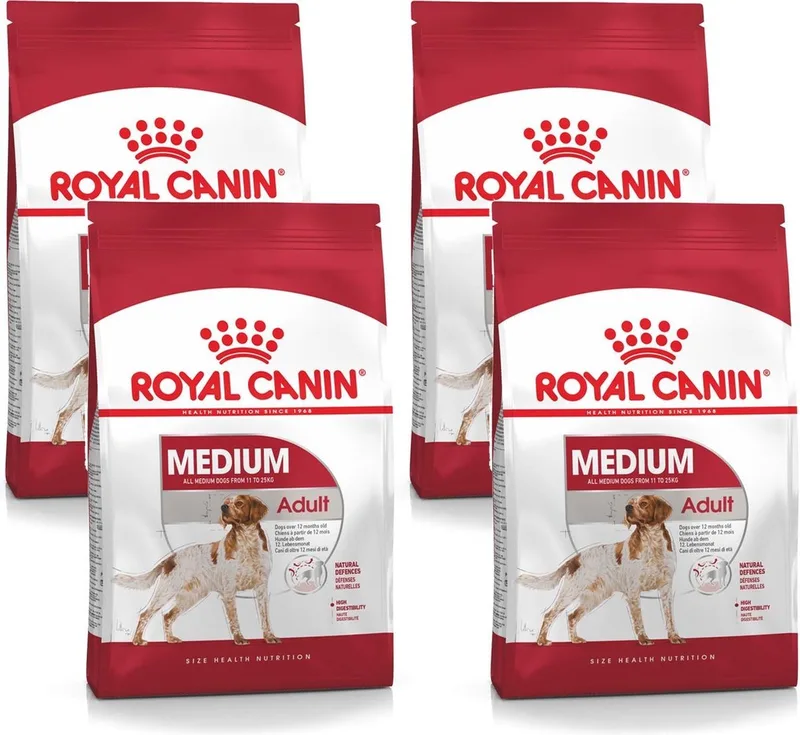 Shn Medium Adult - Hondenvoer - 4 x 4 kg by Royal Canin – product photo