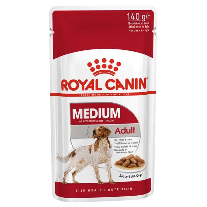 Shn Medium Adult Pouch - 10 x 140 g - Hondenvoer von Royal Canin – Produktfoto 2 von 2