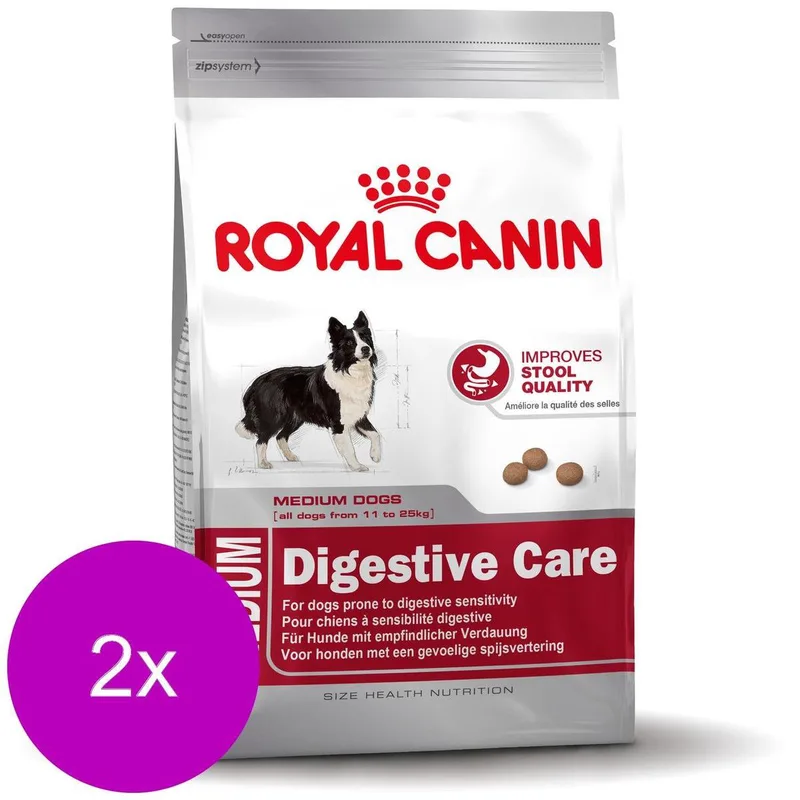 Shn Medium Digestive Care - Hondenvoer - 2 x 15 kg de Royal Canin – photo produit