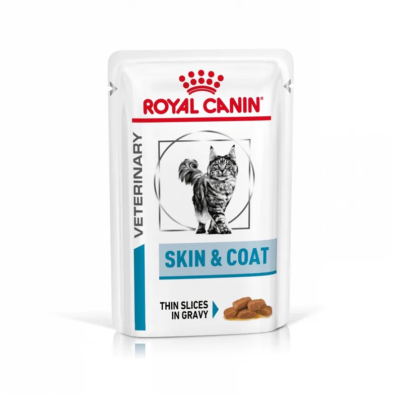 Skin & Coat Wet - 12x85 g - Kattenvoer de Royal Canin – photo produit 1 sur 3