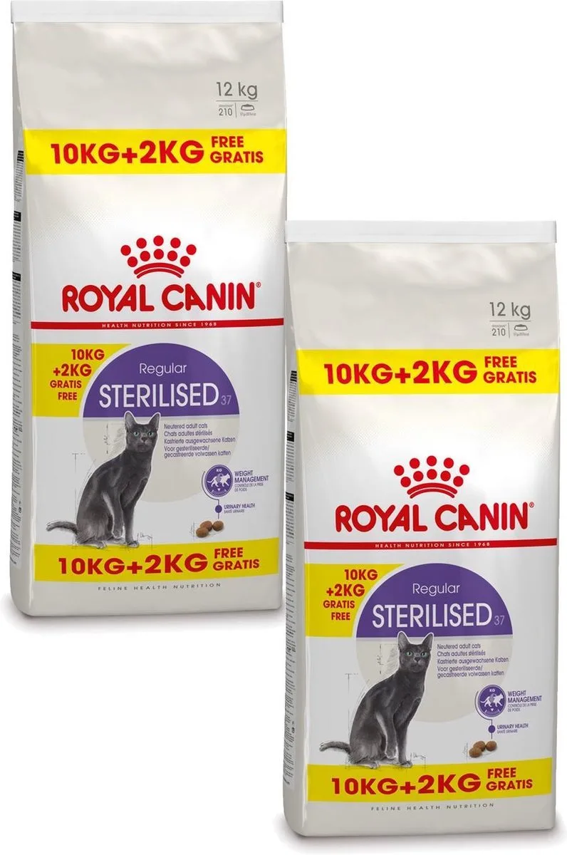 Sterilised 37 - Kattenvoer - 2 x 10+2 kg Bonusbag by Royal Canin – product photo