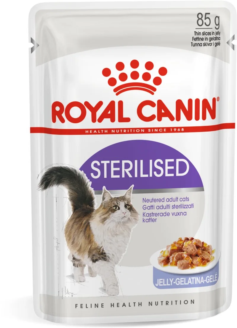 Sterilised Brokjes in Gelei - Kattenvoer - 12x85g von Royal Canin – Produktfoto 1 von 2