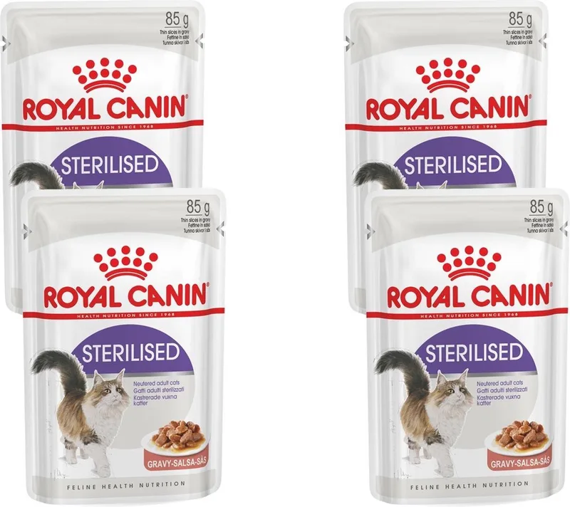Sterilised Gravy Kattenvoer Nat - 48 x 85 gr von Royal Canin – Produktfoto