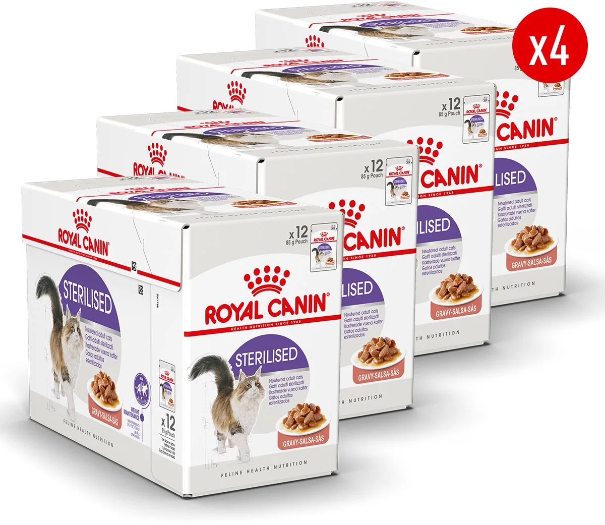 Sterilised in Gravy - 48 x 85 g van Royal Canin – productfoto