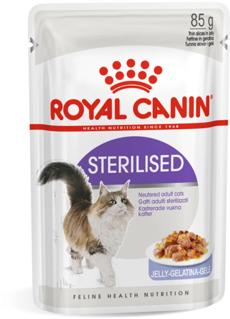 Sterilised Jelly Kattenvoer Nat - 48 x 85 gr de Royal Canin – photo produit
