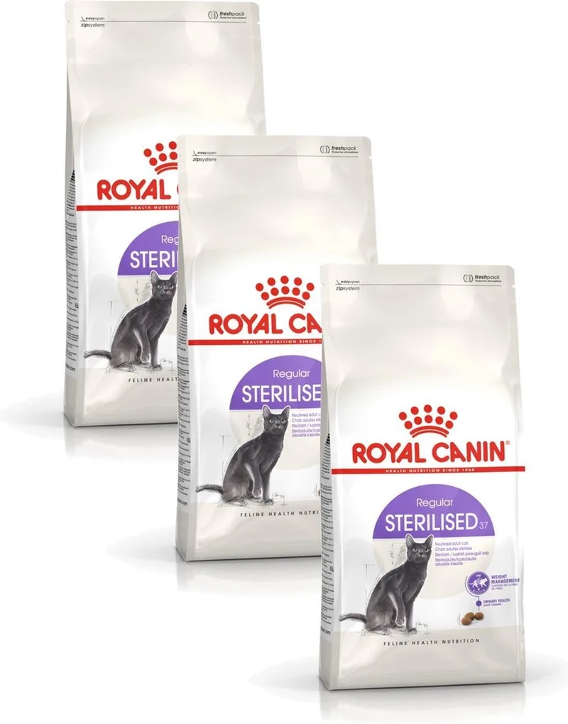 Sterilised - Kattenvoer Brokjes - 3 x 2 kg de Royal Canin – photo produit