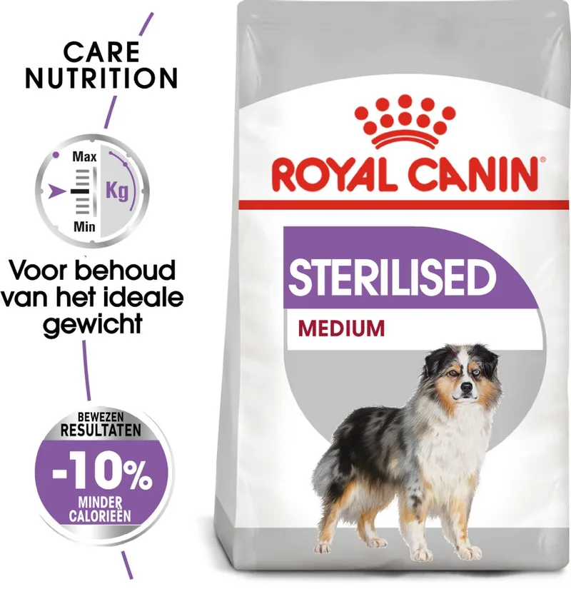 Sterilised Medium - Hondenvoer - 12kg - Na sterilisatie de Royal Canin – photo produit