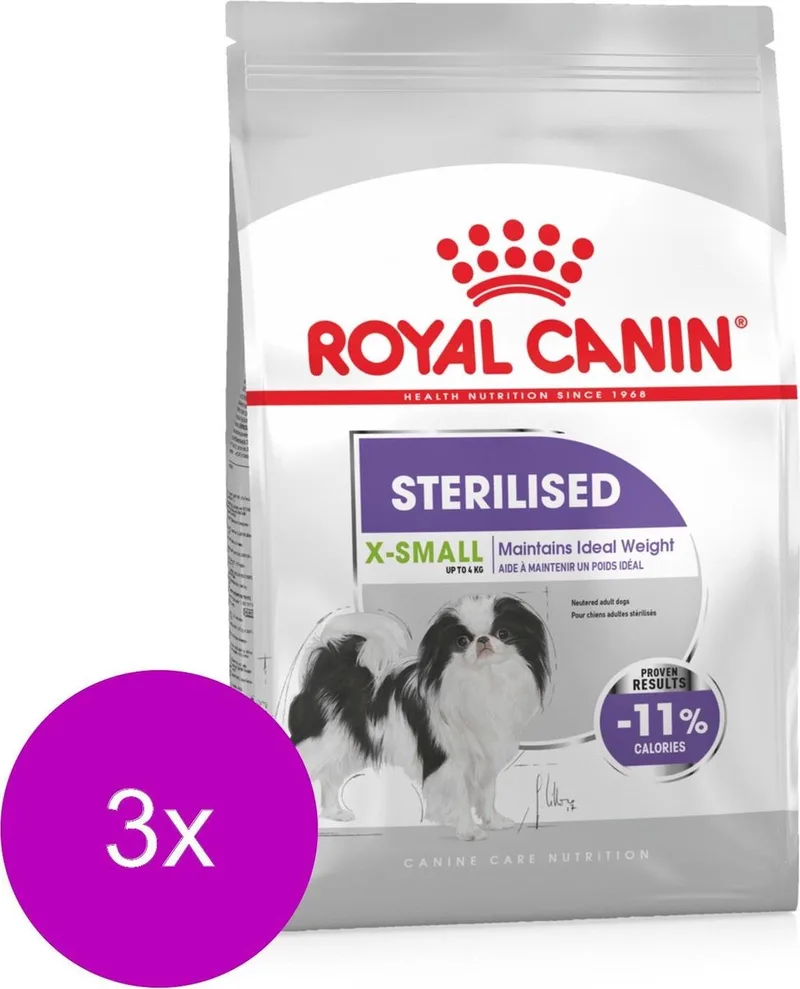 Sterilised X-Small - Hondenvoer - 3 x 1.5 kg de Royal Canin – photo produit