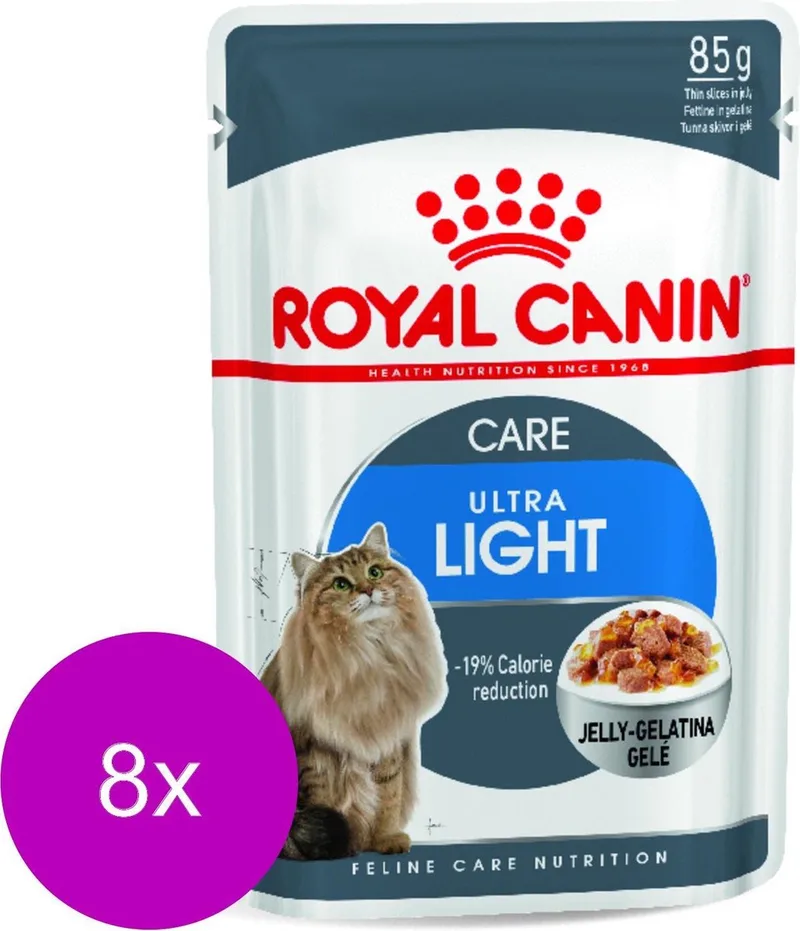 Ultra Light In Jelly - Kattenvoer - 8 x 12x85 g by Royal Canin – product photo