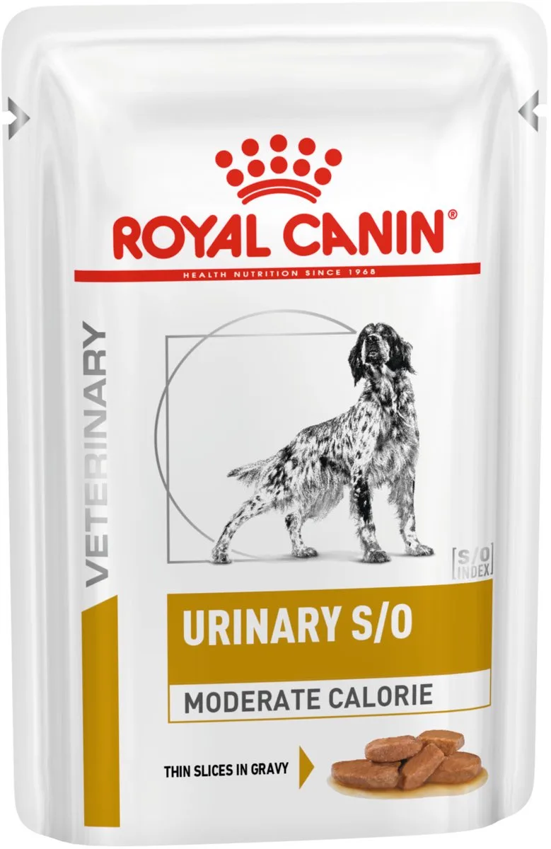 Urinary S/O Moderate Calorie Wet - 12x100 g - Hondenvoer by Royal Canin – product photo