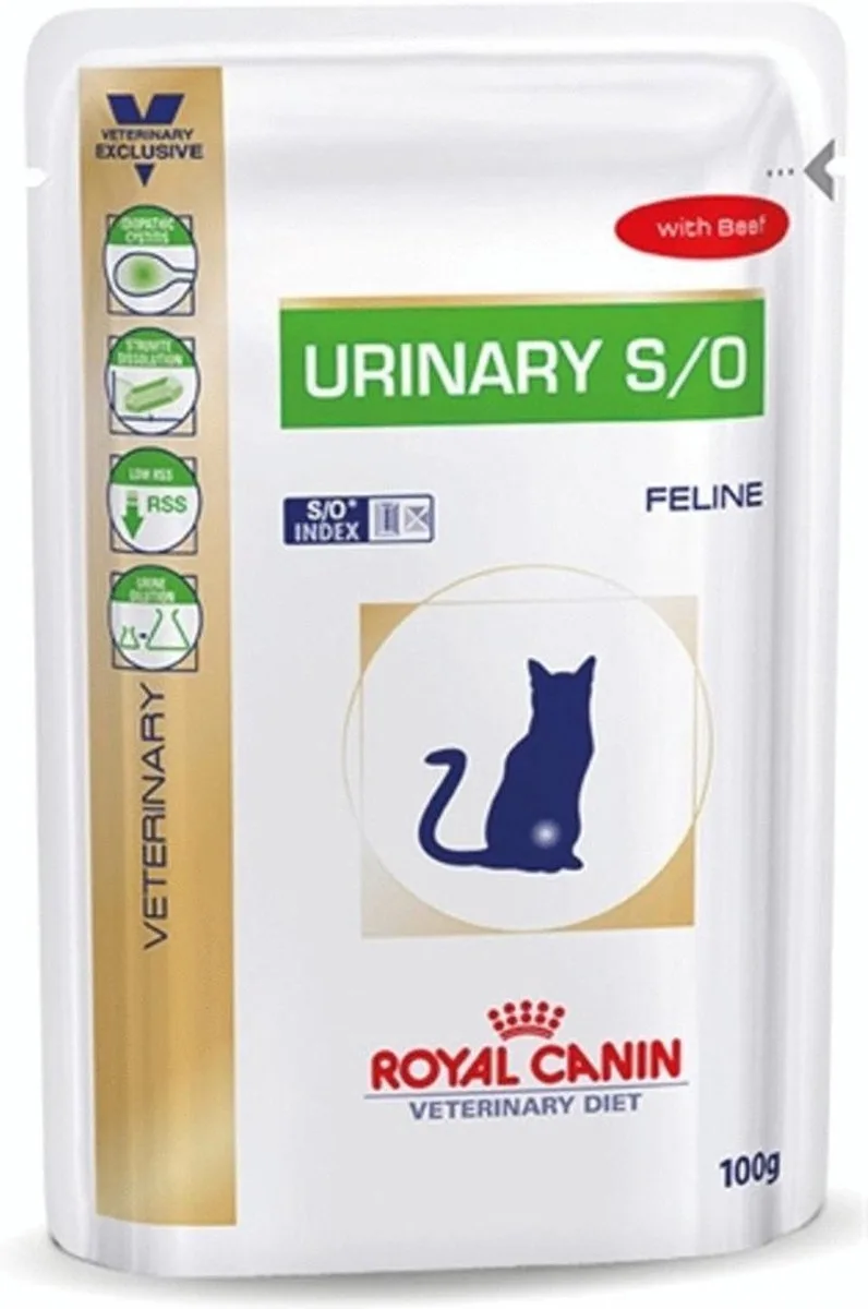Urinary S/O - Rundvlees - Kattenvoer - 100 g fra Royal Canin – produktbillede