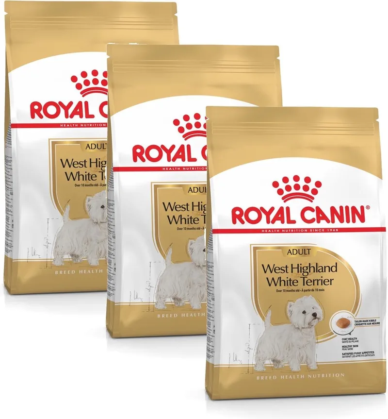 West Highland White Terrier Adult - Hondenvoer - 3 x 1.5 kg von Royal Canin – Produktfoto