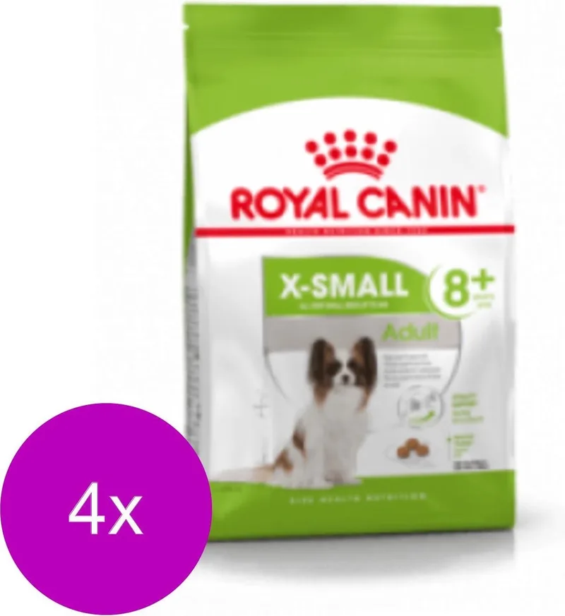 X-Small Adult 8+ - Hondenvoer - 4 x 3 kg von Royal Canin – Produktfoto
