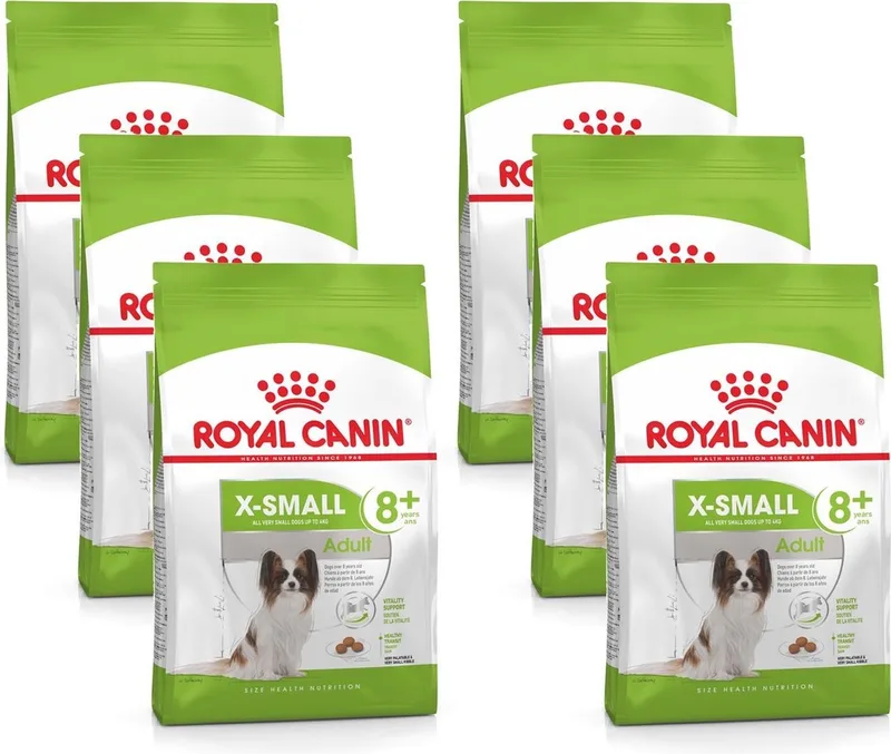X-Small Adult 8+ - Hondenvoer - 6 x 1.5 kg by Royal Canin – product photo