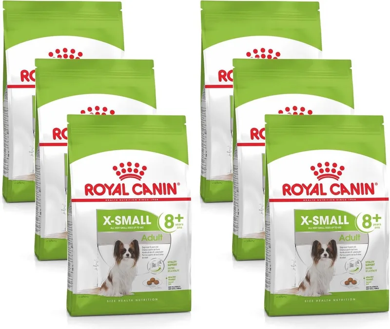 X-Small Adult 8plus - Hondenvoer - 6 x 500 g von Royal Canin – Produktfoto