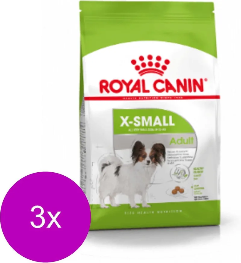 X-Small Adult - Hondenvoer - 3 x 1.5 kg de Royal Canin – photo produit