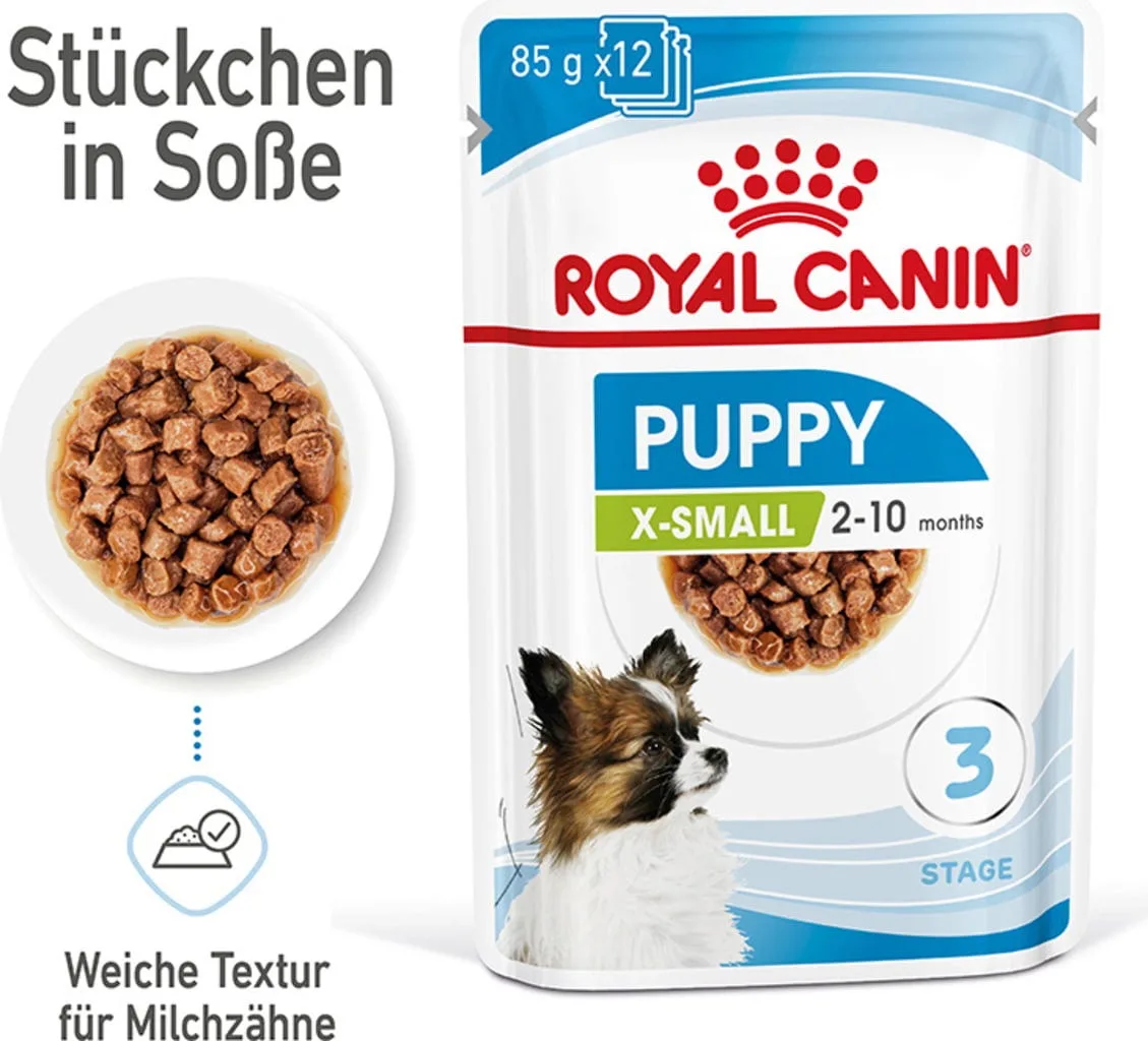 X-Small Puppy Gravy Beutel 12x85 g - 1.020 g von Royal Canin – Produktfoto