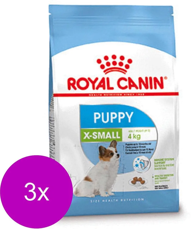 X-Small - Puppy-Hondenvoer - 3 x 1.5 kg fra Royal Canin – produktbillede