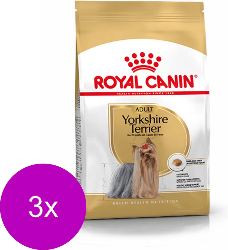 Yorkshire Terrier Adult - Hondenvoer - 3 x 1.5 kg von Royal Canin – Produktfoto