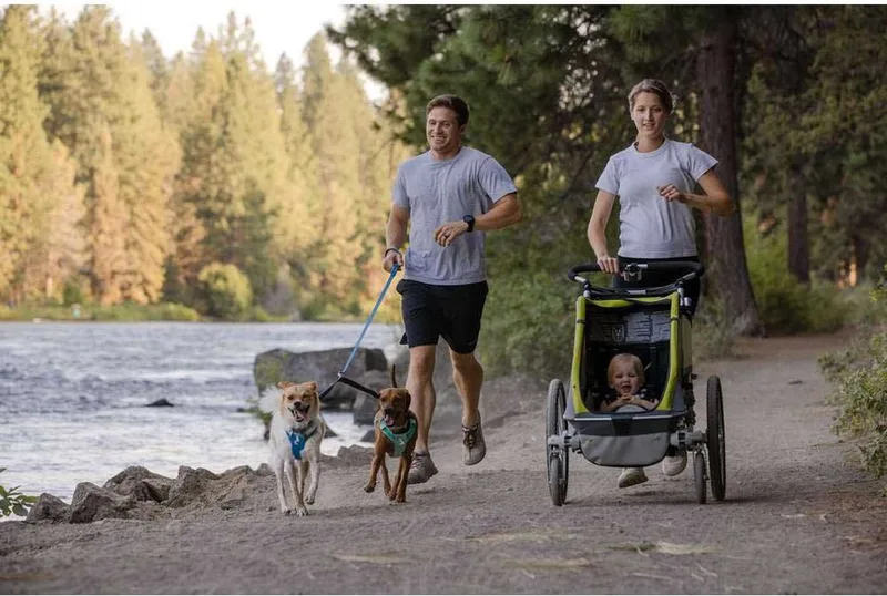 Double Track Leash Coupler - Basalt Gray by Ruffwear in Silver – product photo