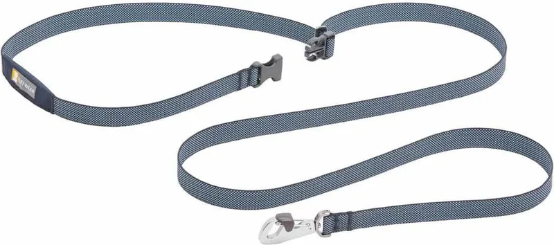Flagline - Basalt Gray - Leash by Ruffwear in Blue, Pink, Green – product photo